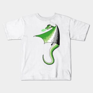 Fly With Pride, Dragon Series - Aromantic Kids T-Shirt